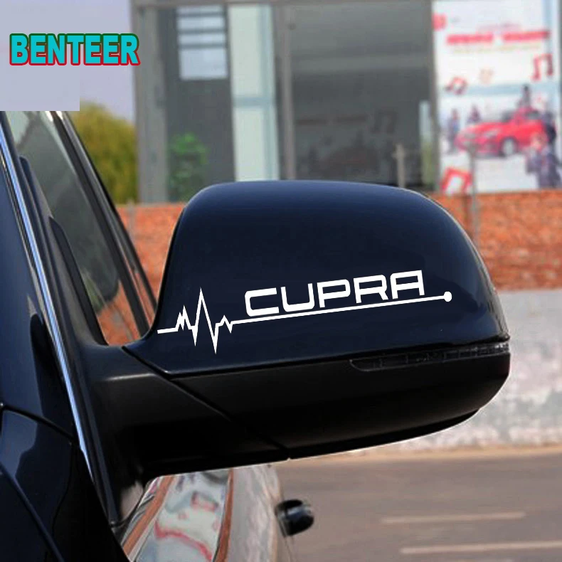 

2pcs Car rearview mirror sticker For SEAT FR LEON ATECA Car Accessories