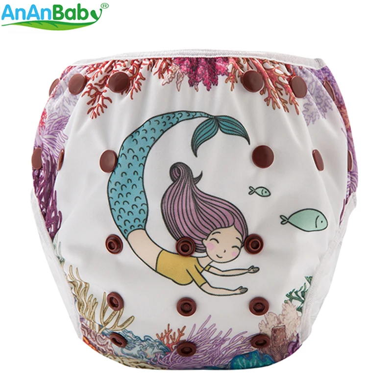 Новое поступление! Ananbaby Многоразовые детские подгузники для плавания