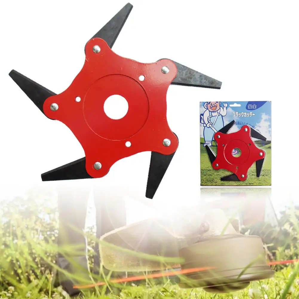 

Mower Replacement Trimmer Head Manganese Steel Alloy 5-edge Power Grass Cutter Garden Lawn Mower Cutter Accessory