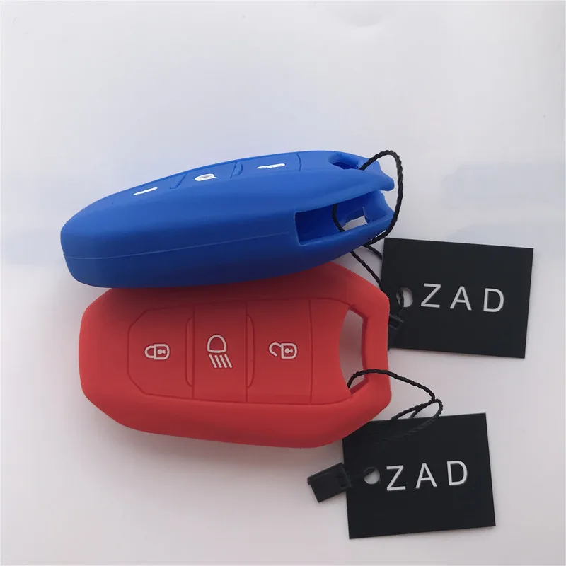 Силиконовый чехол для ключей ZAD держатель Peugeot 308 408 508 2008 3008 4008 5008 умный с