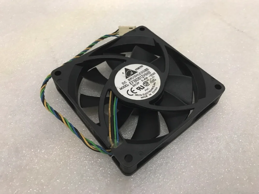 Вентилятор охлаждения сервера Delta Electronics EFB0812HHB 5X20, 12 В постоянного тока, 0,40 А, 80x80x15 мм