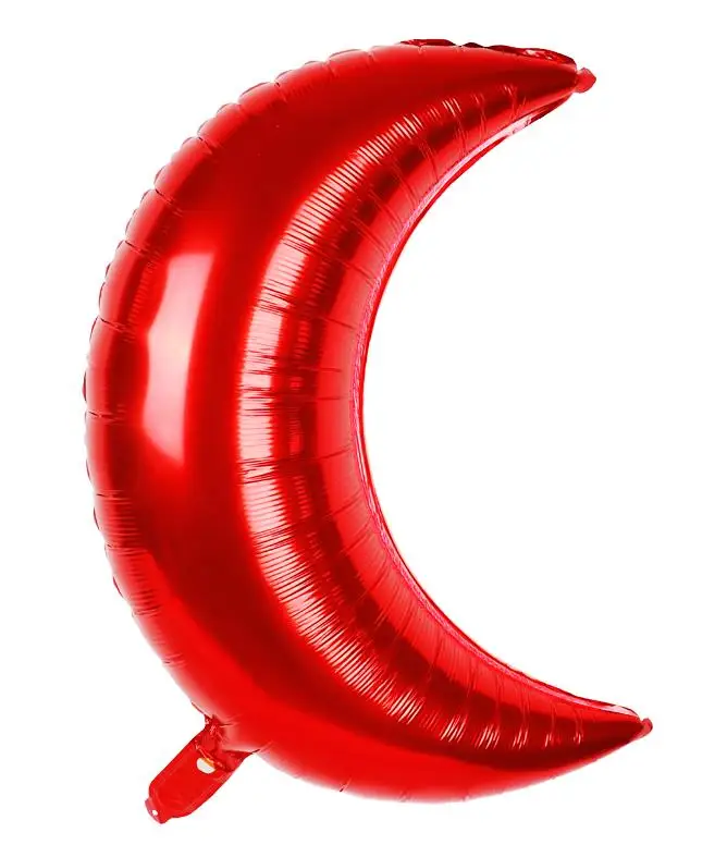 1pc red moon 1 шт гигантские ракеты астронавт фольгированные шары для маленьких мальчиков super hero Сувенирные игрушки с днем рождения вечерние украшения Дети космического пространства шары - Цвет: 1pc red moon