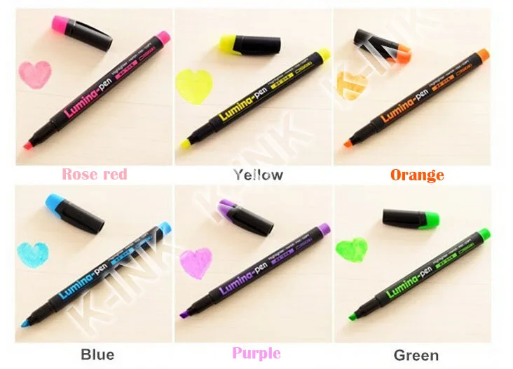 6 цветов/комплект маркер хорошего качества для факсимильной бумаги ручка