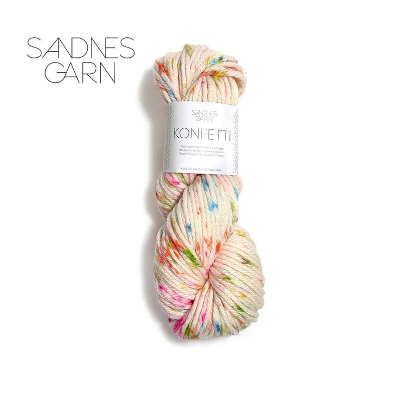 1*100 г hank Sandnes Garn Konfetti superwash Мериносовая шерстяная пряжа 100% ручной вязки для свитера