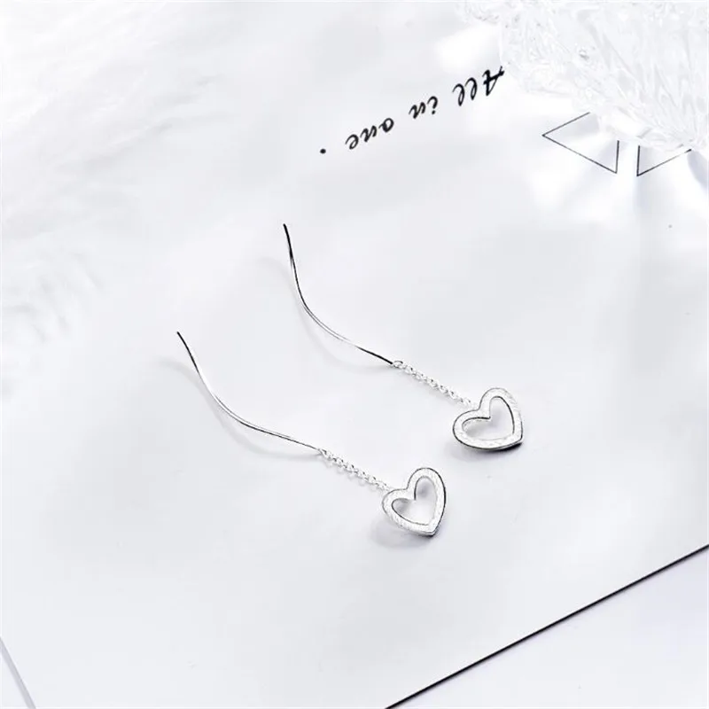 Новые модные изысканные длинные полые серьги из стерлингового серебра 925 пробы с