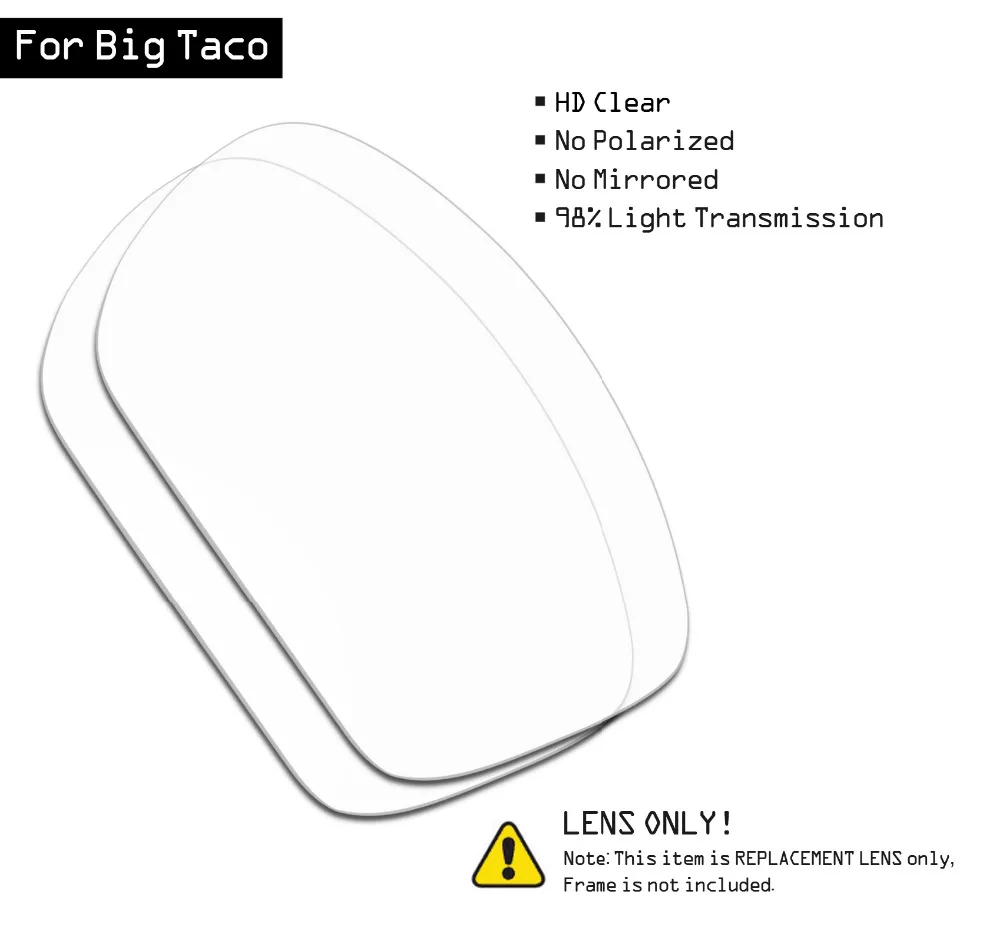 Солнцезащитные очки SmartVLT Сменные линзы для Oakley Big Taco HD прозрачные|Очки