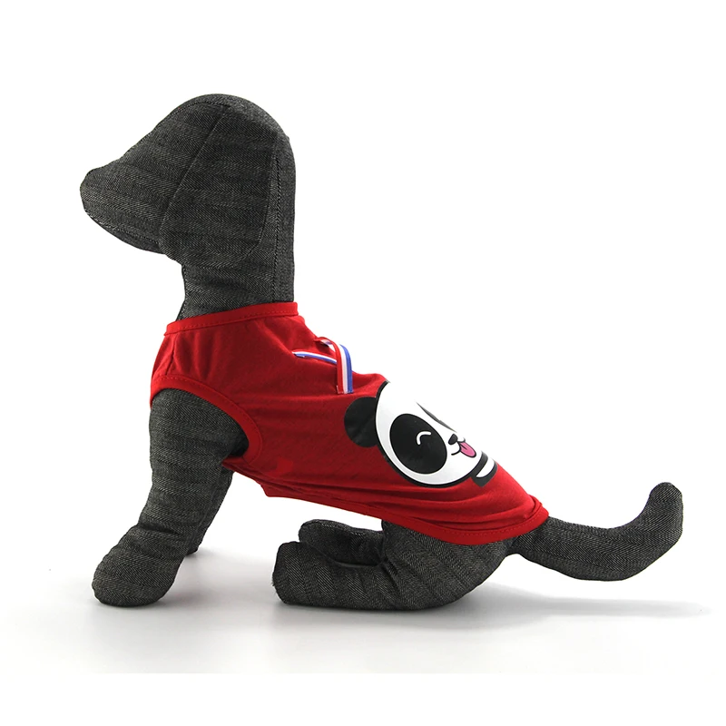 На лето и весну ПЭТ Жилет одежда для собак Футболка с мультяшным рисунком Костюмы