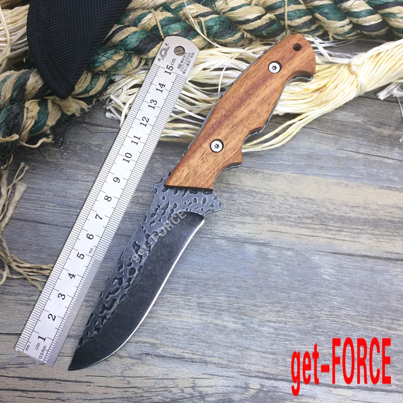 Нож с фиксированным лезвием get FORCE Full Tang стальной нож 440A для повседневного