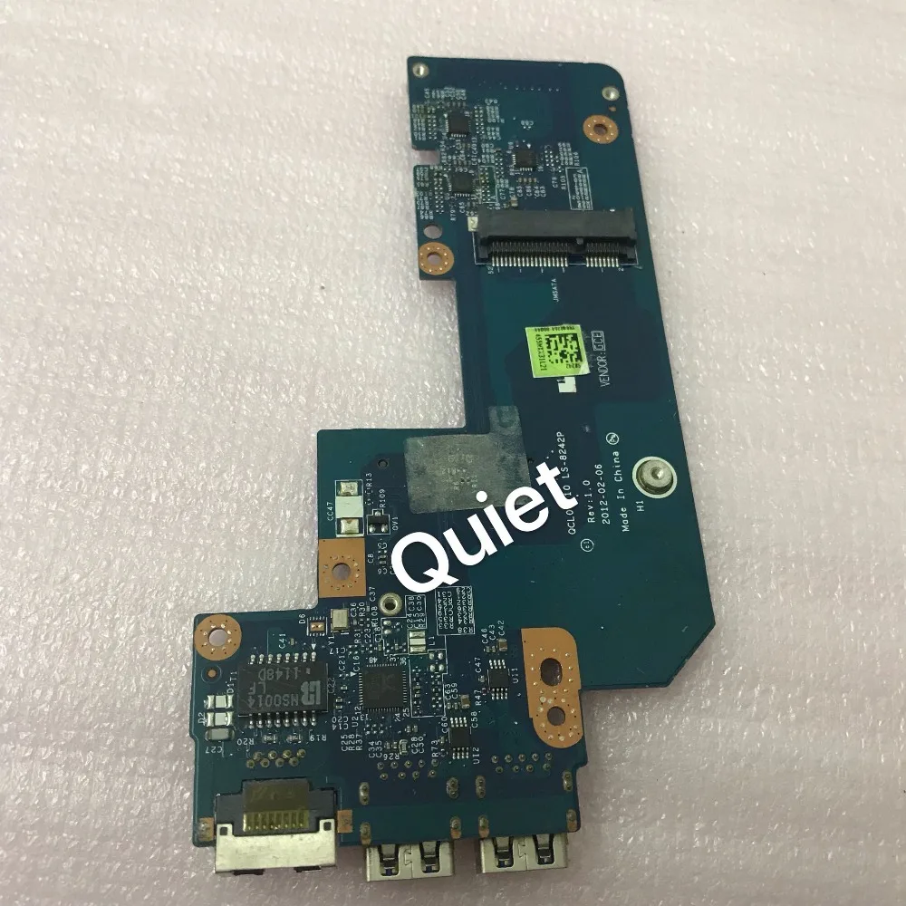 

ORIGINAL FOR Dell 5520 7520 USB Ethernet LAN PCB Connector Board LS-8242P