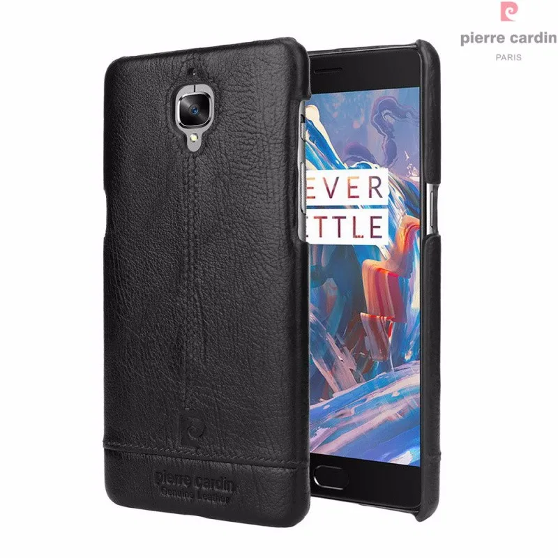 Чехол Pierre Cardin для OnePlus 3T 3T Three Роскошный чехол для телефона из натуральной кожи жесткая тонкая задняя крышка для One Plus 3t 3