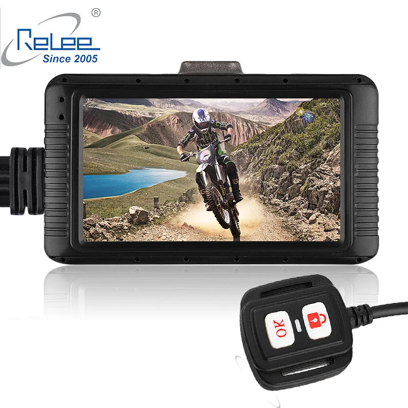 Двойной объектив DVR Dash Cam мотоциклетная камера безопасности Full HD 1080 P 720 Передняя