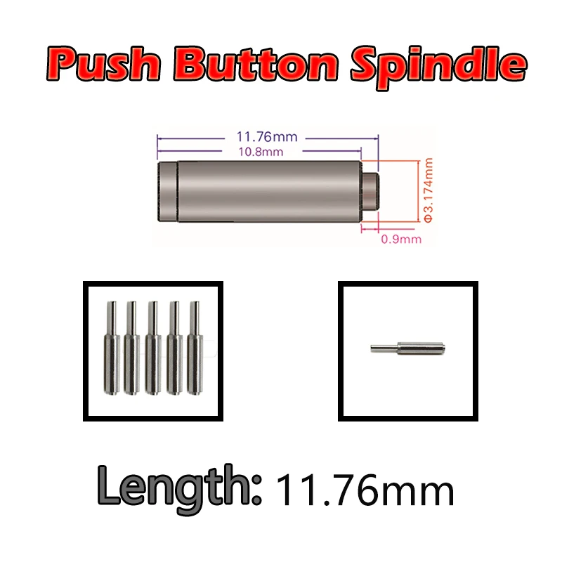 

5pcs 11.76mm Dental Push spindle dental handpiece dental Shaft cartridge rotor spare parts