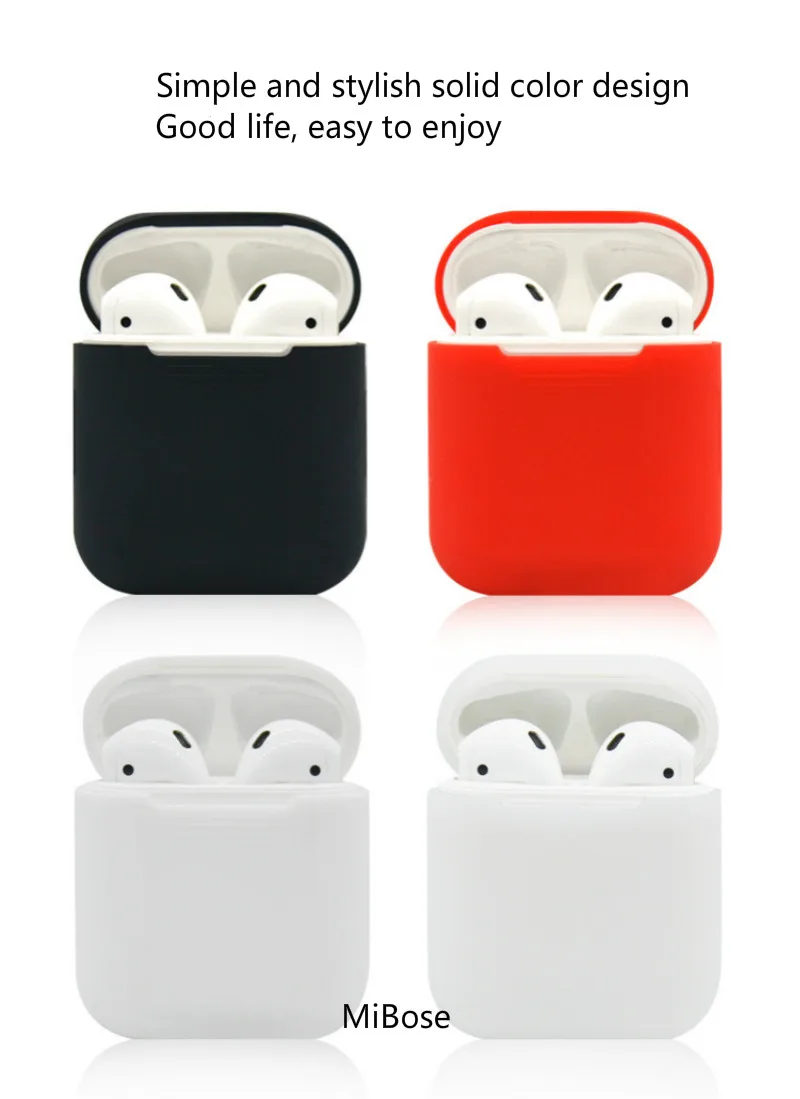 Protector Case Soft Silicone for Airpods Transparent Ultra Thin Cover Shockproof Pouch Apple Air Pods Earphone | Электроника