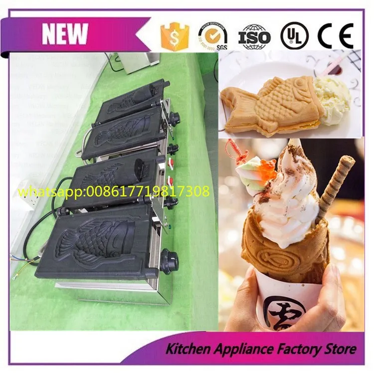 

open mouth korean fish waffle_taiyaki fish waffle maker machine