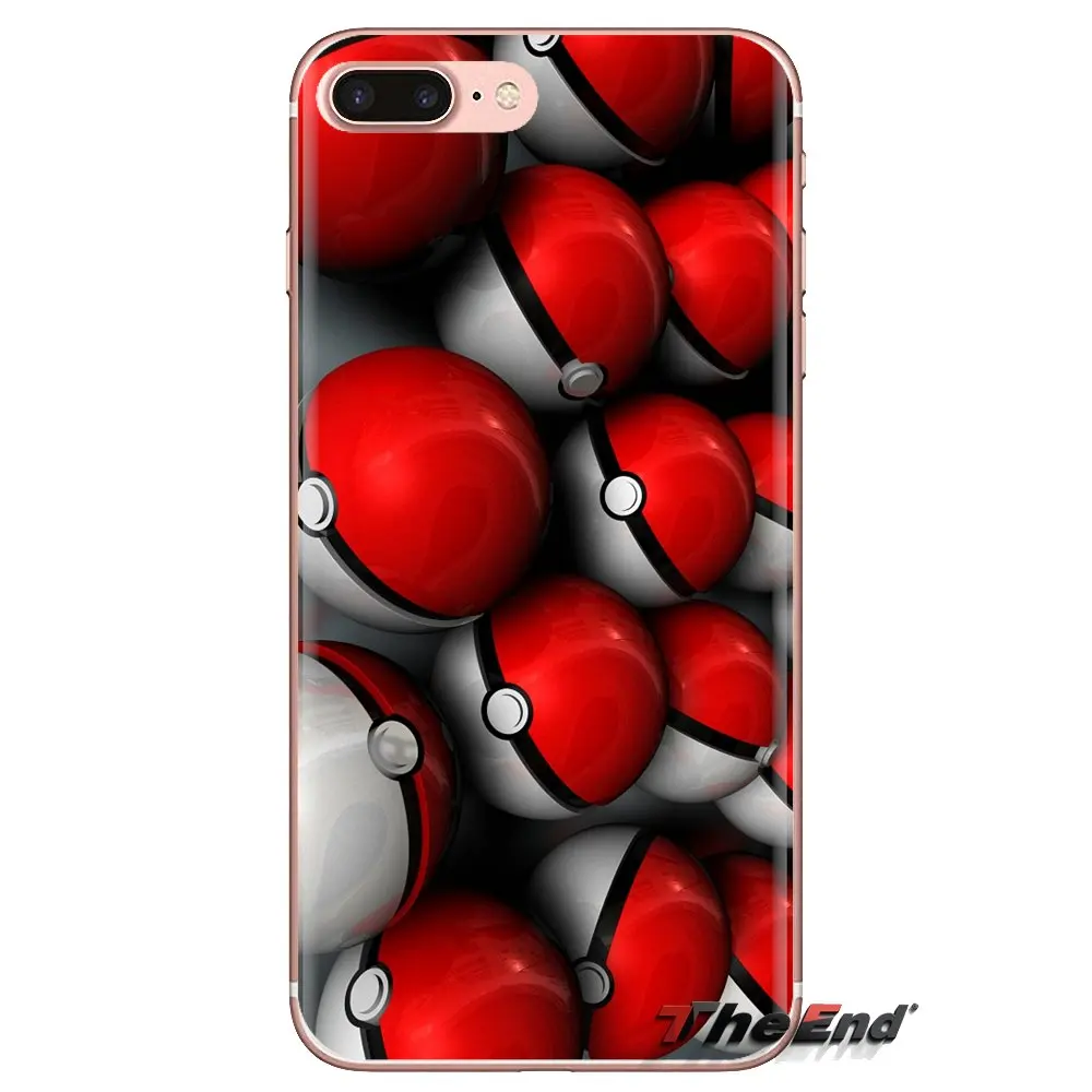 Red White Pokemons PokeBall Ball Silicone Phone Cases Cover For Xiaomi Redmi 4A S2 Note 3 3S 4 4X 5 Plus 6 7 6A Pro Pocophone F1 |