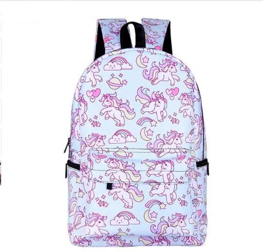 Kawaii рюкзак с изображением котенка единорога для девочек-подростков детские