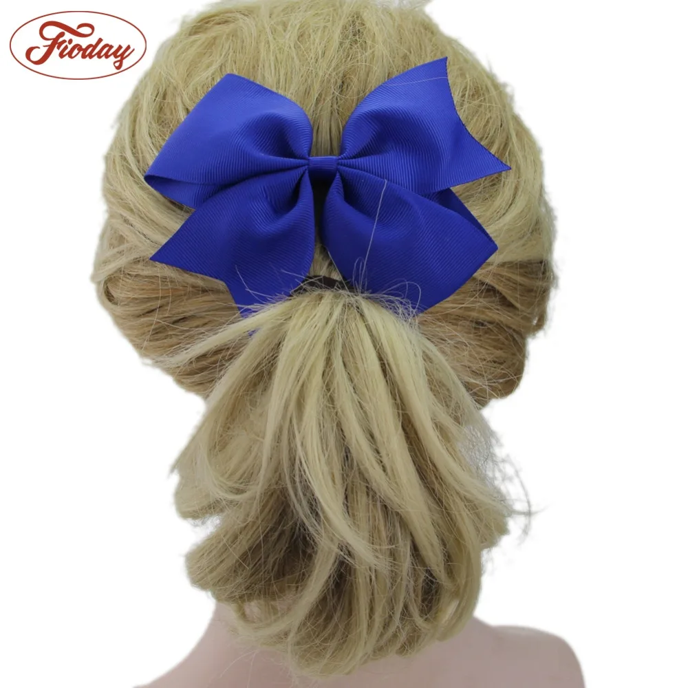 12 Pcs5 &quotGrosgrain Ленточные бантики для волос девочек бант Бутик с заколками заколка