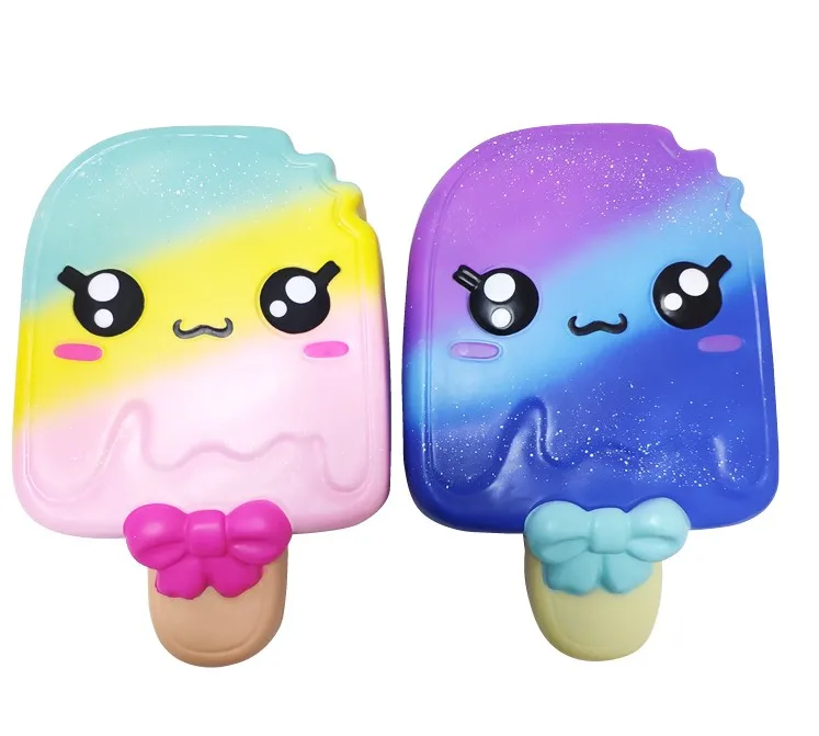 Popsicle Кавайный мягкий большой размеры гигантский Squishi пиццы мороженое печенье вафельный торт животного еда снятие стресса мяч игрушка в подарок - Цвет: Popsicle
