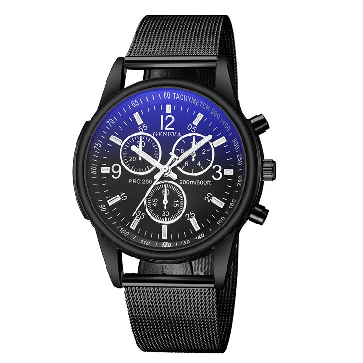 

2020 New Fashion Watch men Bracelet Luxury Brand Military Watch For Men 3 Eyes Blue Glass Dial Quartz Clock Reloj hombre Hodinky