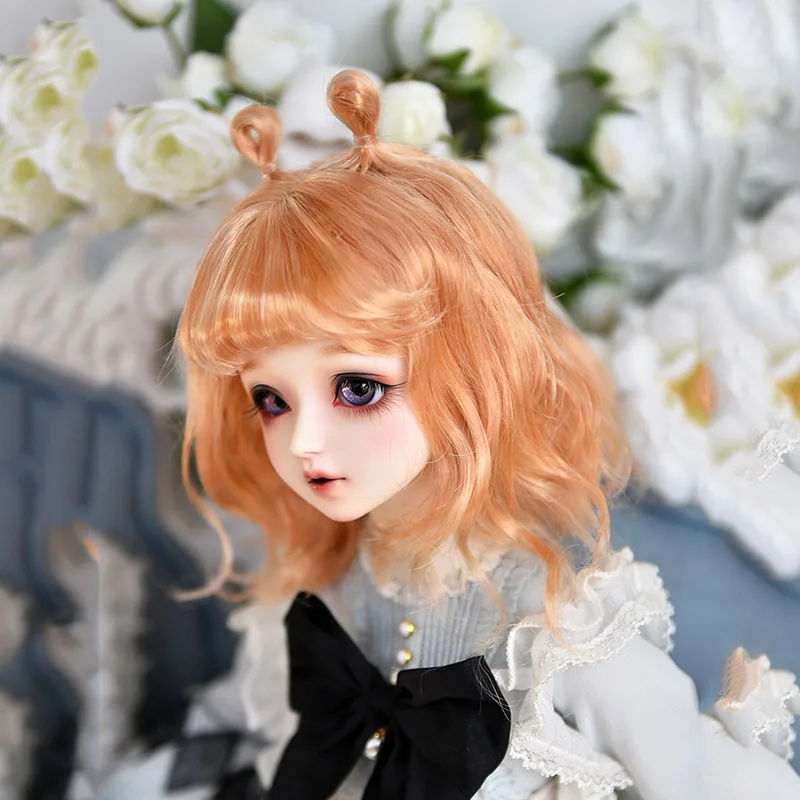 Cateleya bjd парик куклы супер мягкий шелк милый маленький Твиттер волос 1/6 1/3 1/4