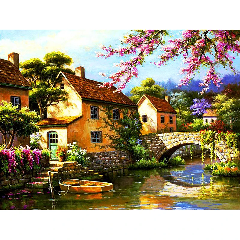 LaoJieYuan dream house картина Алмазная вышивка ремесло рукоделие Diy алмазная живопись с