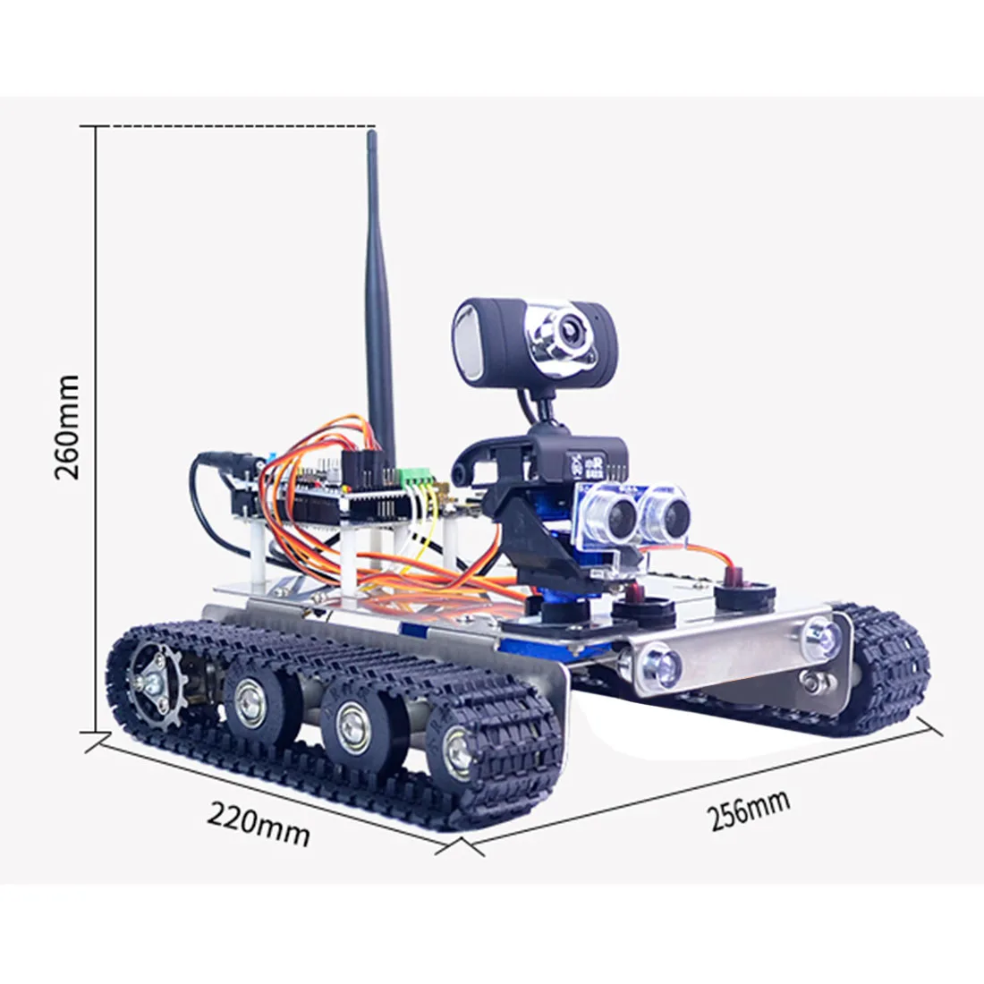&quotСделай сам&quot Wi Fi + Программируемый через Bluetooth умный робот шасси Track Tank паровой