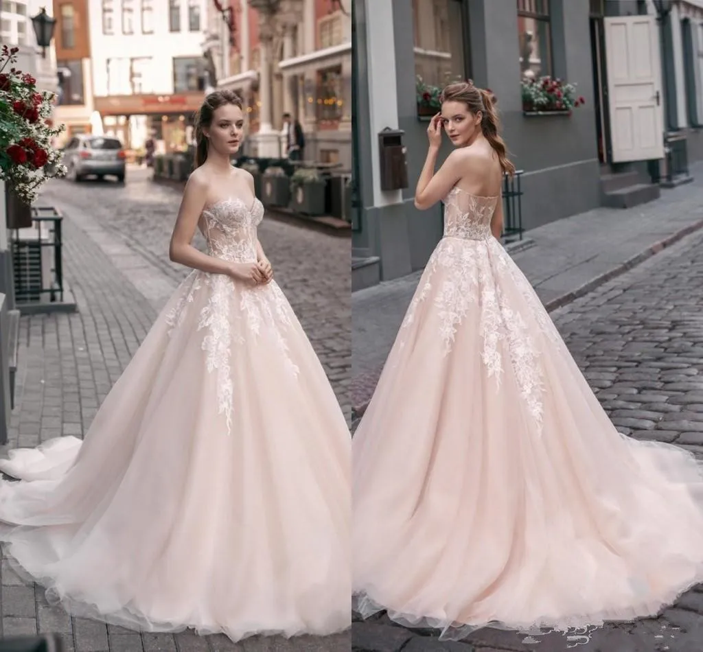 2019 очаровательные женские трапециевидные Свадебные платья без рукавов с