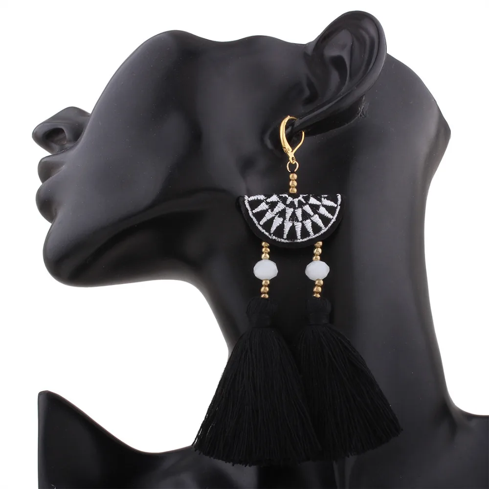Find Me Модные Винтажные этнические длинные висячие серьги с кисточками для женщин