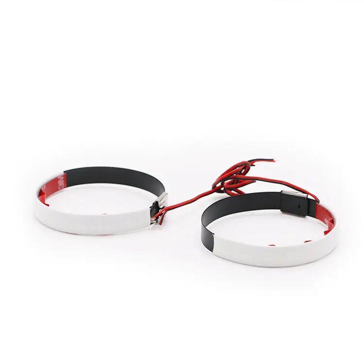 Motorcycle LED Shock Absorbing Strip Lights Circular Turn Signal Fork Light