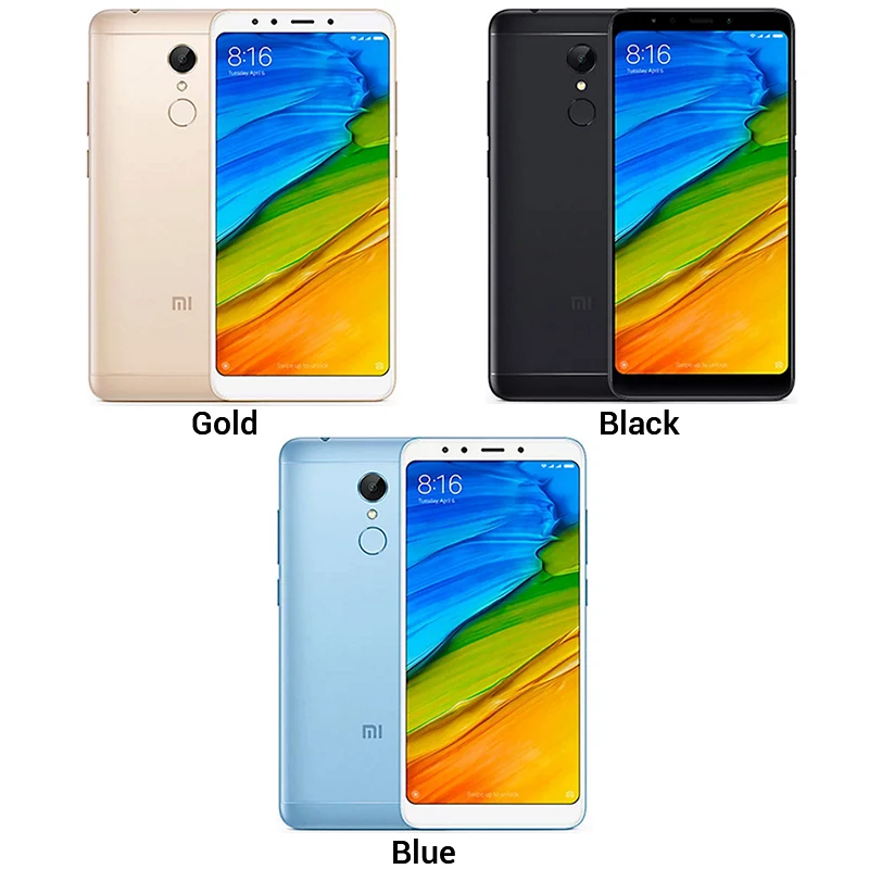 Глобальная версия Xiaomi Redmi 5 3 ГБ Оперативная память 32 Встроенная 7 &quot18:9 полный