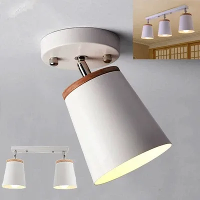 Современный белый Потолочный светильник для коридора регулируемый
