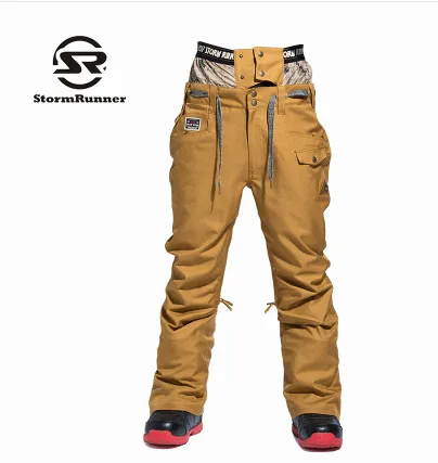 StormRunner зимние новые стильные мужские зимние штаны, лыжные брюки, мужские водонепроницаемые сноубордические брюки, дышащие тепловые уличные зимние штаны - Цвет: Style  5