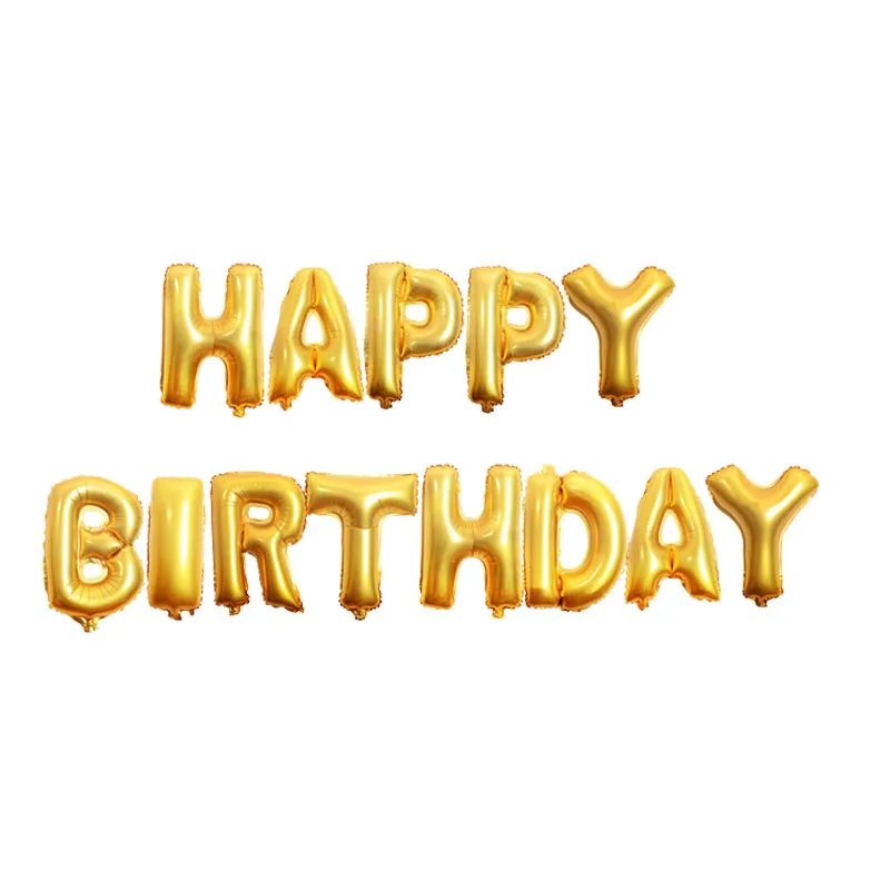 Воздушные шары из фольги в виде букв Happy Birthday day 16 дюймов | Дом и сад