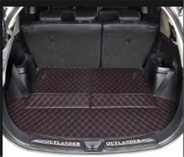 7 seats Q Коврик для багажника автомобиля для Mitsubishi Outlander 2013- грузовой лайнер интерьерные аксессуары ковер автомобильный Стайлинг коврик для багажника - Цвет: 7 seats Q