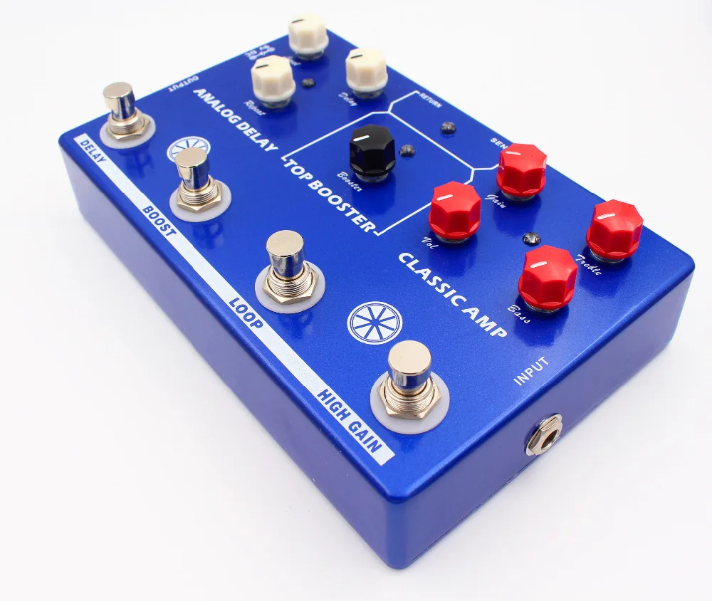 TONE MAKER 4 в 1 усилитель имитирует/петлю/усилитель/задержка гитарный эффект педали и истинный обход