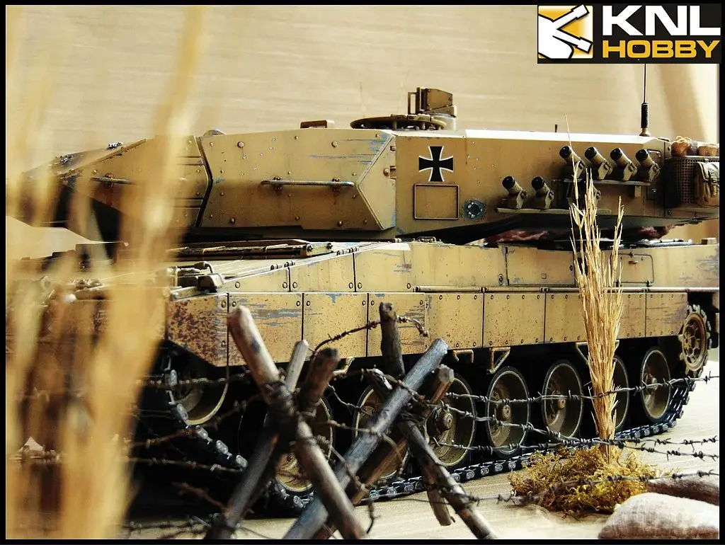 KNL хобби песочное покрытие Леопард 2A6 Танк дистанционное управление масштаб 1/16