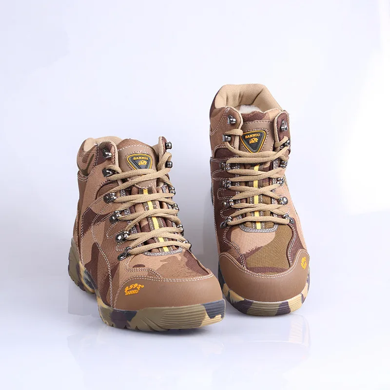 Высокая трубка Мужская камуфляжная тренировочная Военная Обувь зимняя уличная