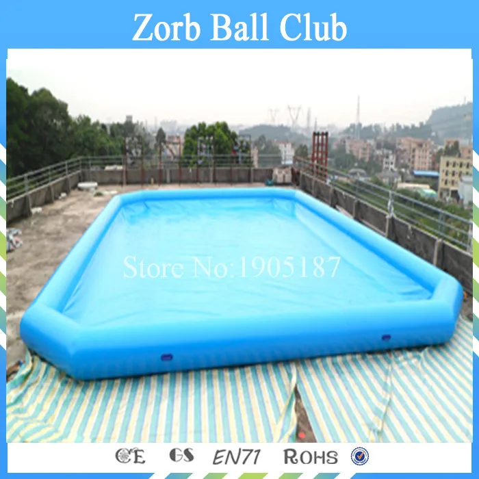 Бесплатная доставка 12x6 м Сертифицированный прочный большой надувной бассейн для