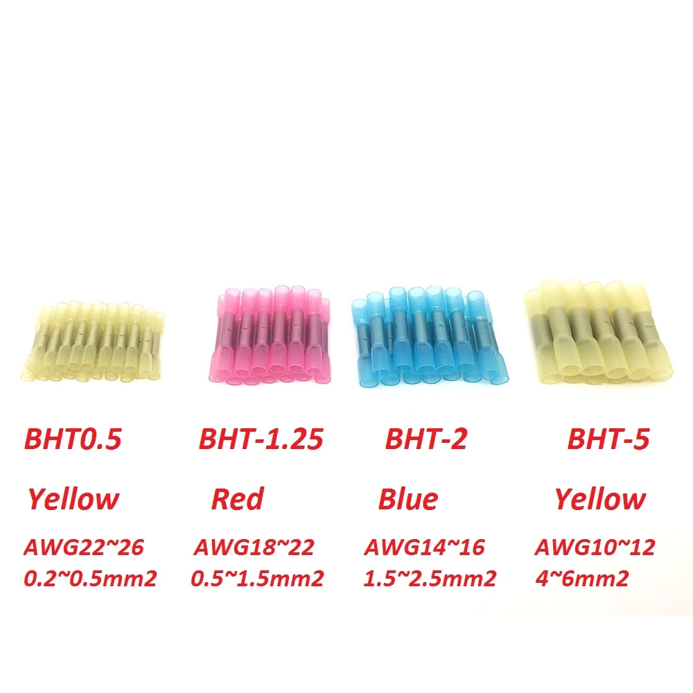 100 шт. BHT0.5 BHT1.25 BHT2 BHT5|Терминалы| |