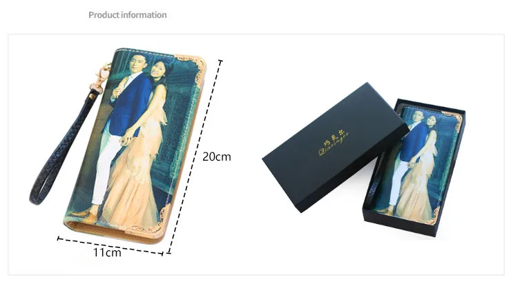 Private custom exclusive DIY wallet female long zipper gift bag handbag photos picture free print customized personality wallet