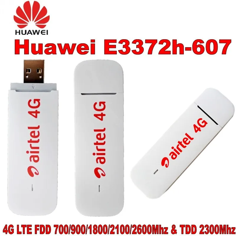 Разблокированный Huawei E3372 телефон с антенной 150 Мбит/с 4G модем USB LTE донгл карта