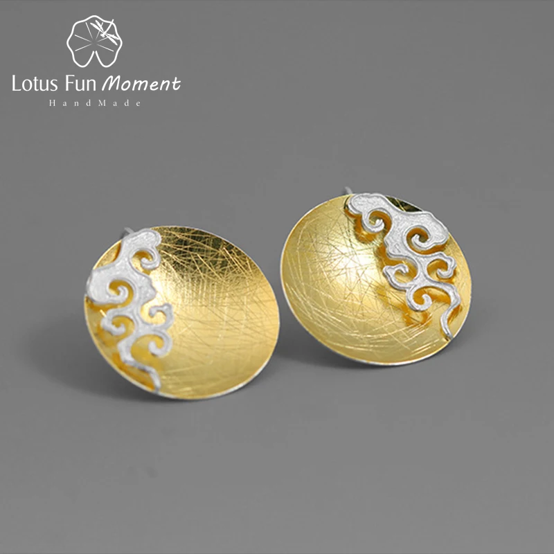 Lotus весело Настоящее 925 пробы серебро ручной работы ювелирные украшения