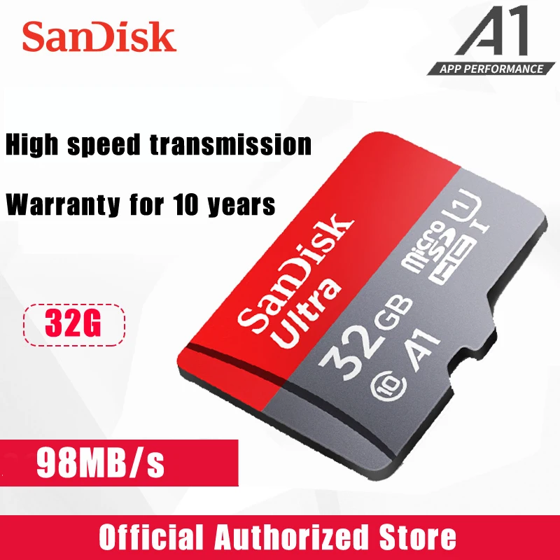 Micro sd карта памяти 16-256 ГБ класс 10 128-200 | Компьютеры и офис