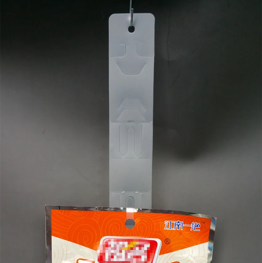 

L 830mm Plastic Clear PP Retail Hanging Merchandising Products Clip Strips 12pcs Products Display In Supermarket Store 3000pcs