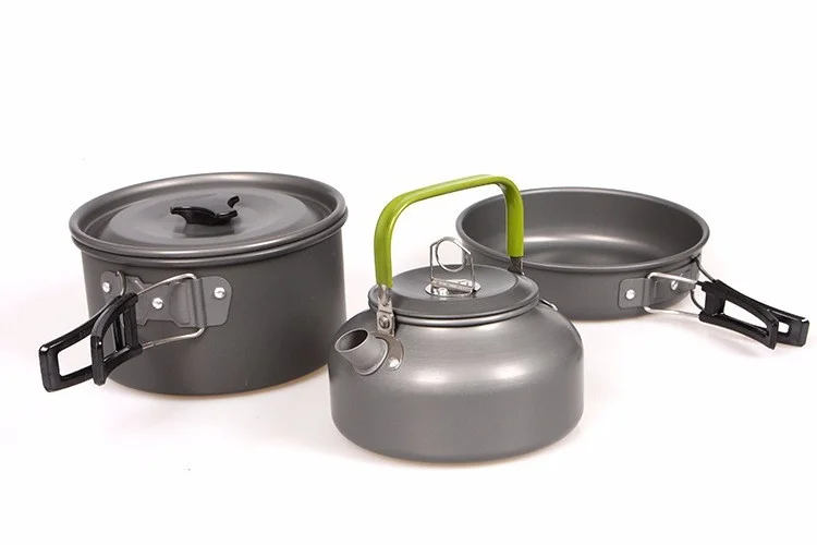 Твердая алюминиевая посуда для пикника чаша туризма кемпинга горшок | Спорт и