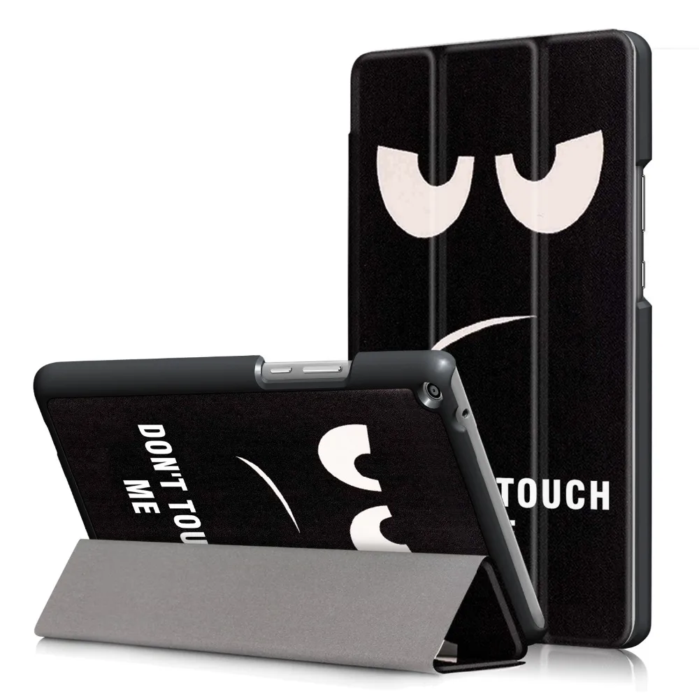 Кожаный чехол из искусственной кожи с подставкой и смарт для Huawei MediaPad T3 8 0 KOB L09 W09