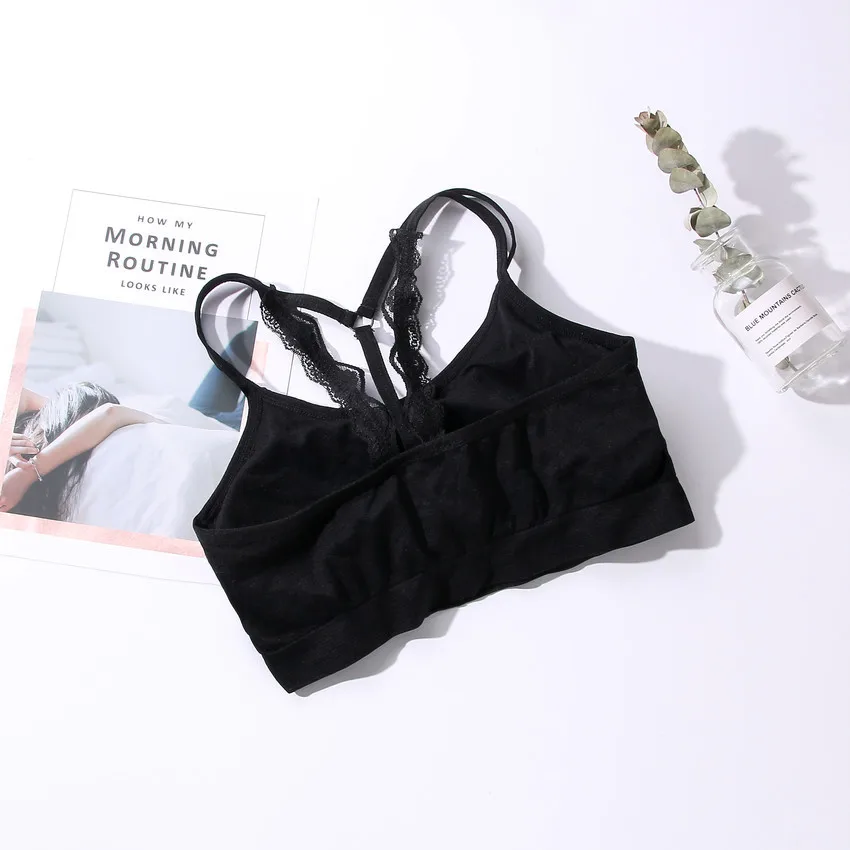 2018 Новый Бесшовные Фитнес топ бюстгальтер красивый Back Lace Halter ремень с площадки
