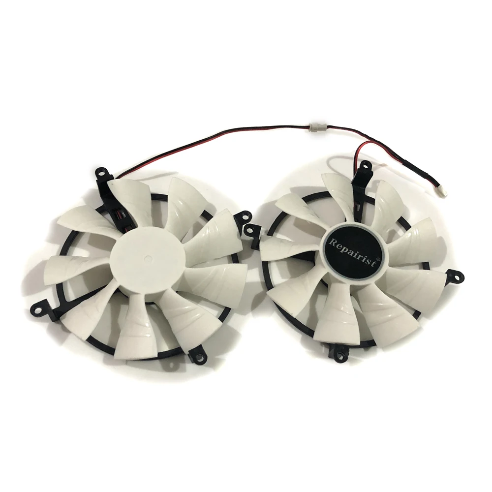 Видеокарта охлаждающий вентилятор R9 370/270X/380 VGA для MAXSUN 370 1024SP 270X 380 в качестве замены.
