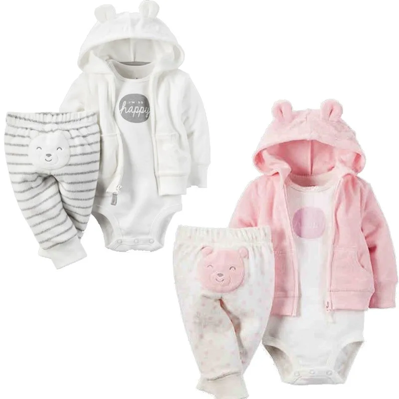 Из трех частей детская одежда комбинезон для мальчиков хлопок детские