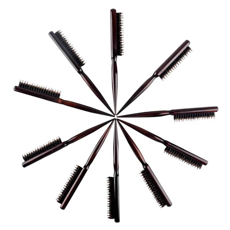 Adomaner искусственная деревянная ручка пушистая расческа парикмахерский